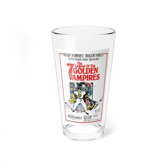 LEGEND OF THE 7 GOLDEN VAMPIRES 1974 Movie Poster - Pint Glass 16oz 16oz - Go Mug Yourself