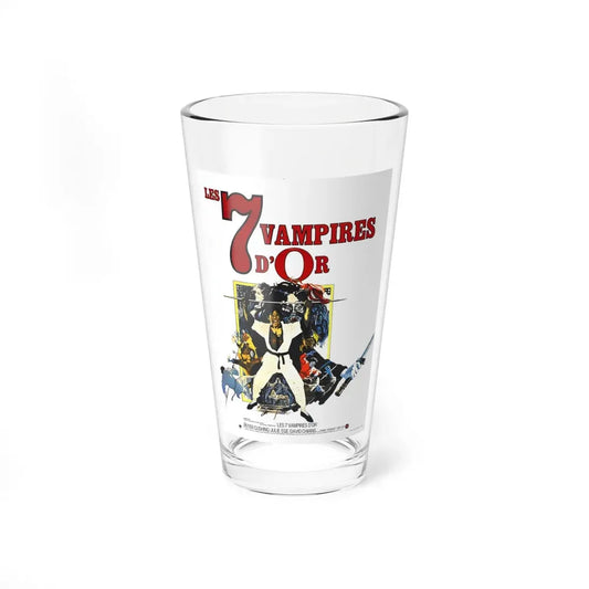 LEGEND OF THE 7 GOLDEN  VAMPIRES (2) 1974 Movie Poster - Pint Glass 16oz 16oz - Go Mug Yourself
