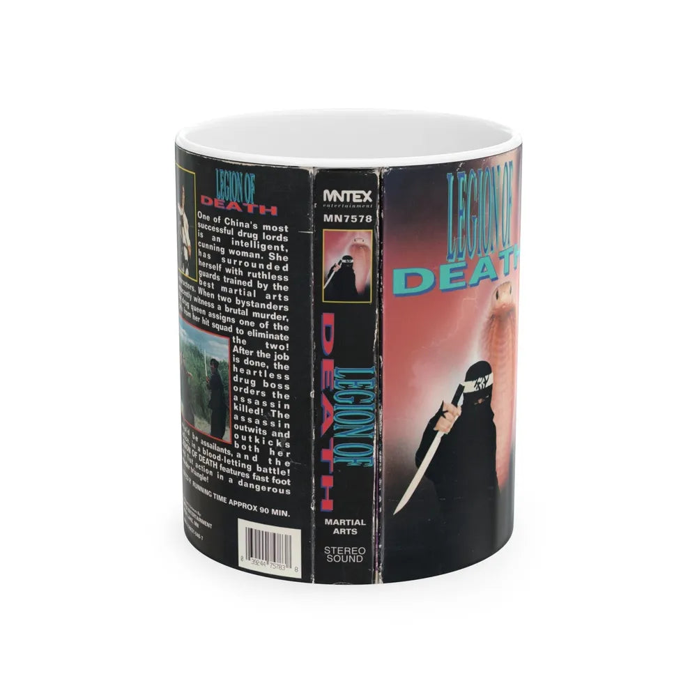 LEGION OF DEATH (VHS COVER) - White Coffee Mug-11oz-Go Mug Yourself