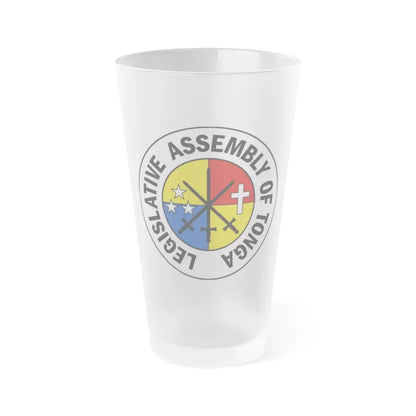 Legislative Assembly of Tonga 2 - Frosted Pint Glass 16oz 16oz Frosted - Go Mug Yourself