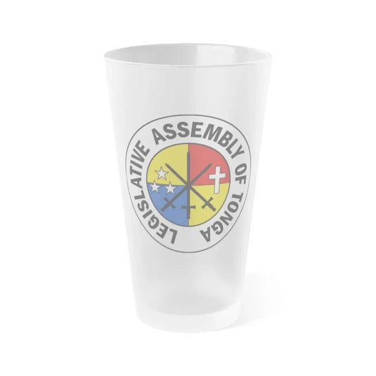 Legislative Assembly of Tonga 2 - Frosted Pint Glass 16oz 16oz Frosted - Go Mug Yourself