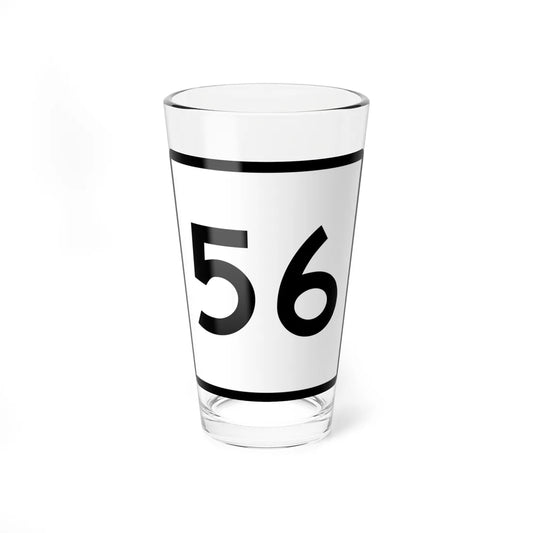 Legislative Route 56 (California) (Road Sign) Pint Glass 16oz 16oz - Go Mug Yourself