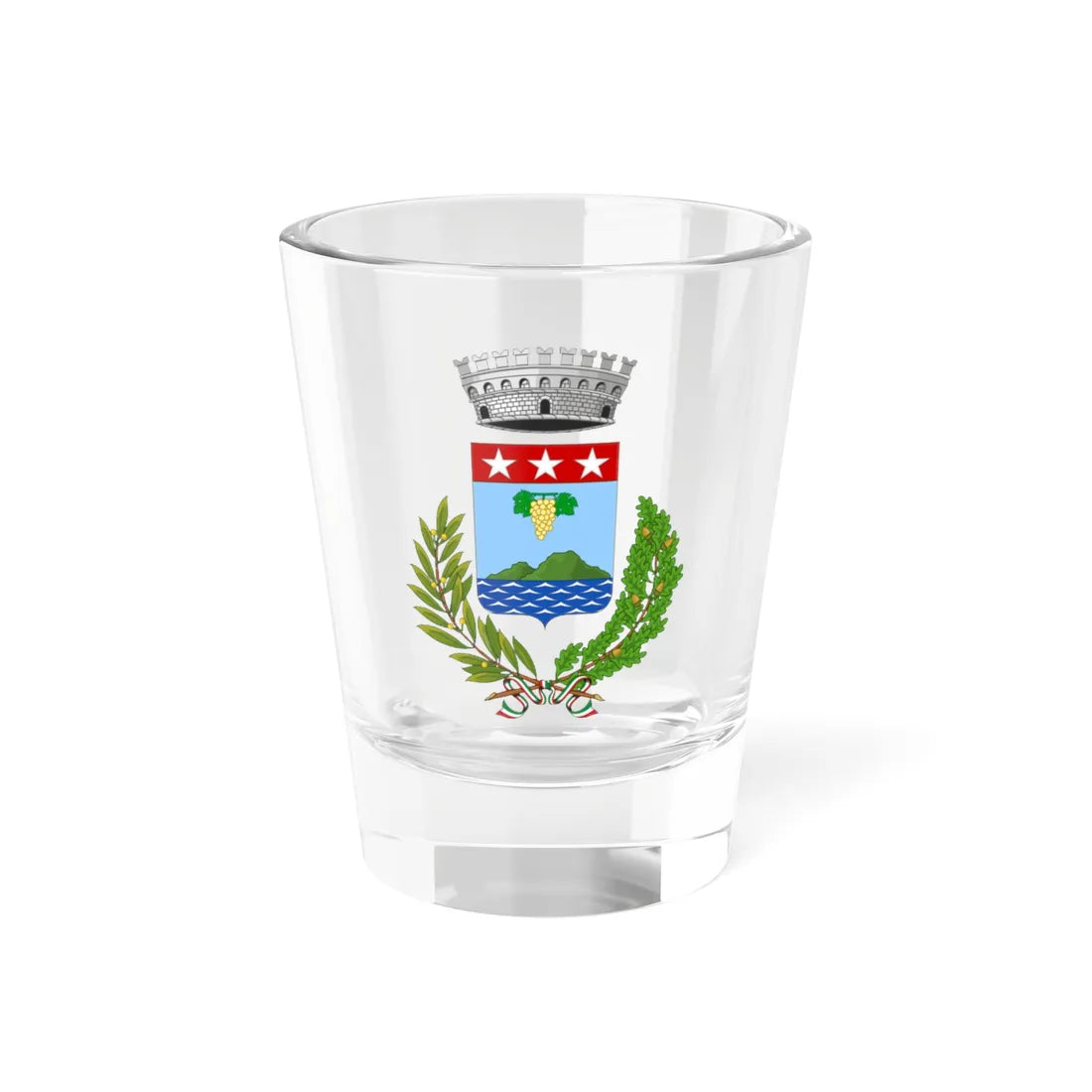 Leni-Stemma (Italy) (Coat of Arms) Shot Glass 1.5oz 1.5oz - Go Mug Yourself