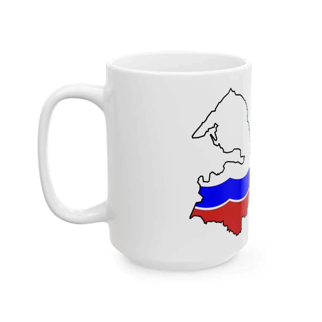 Lenin-obl-geo-stub (Russia) White Coffee Mug - Go Mug Yourself
