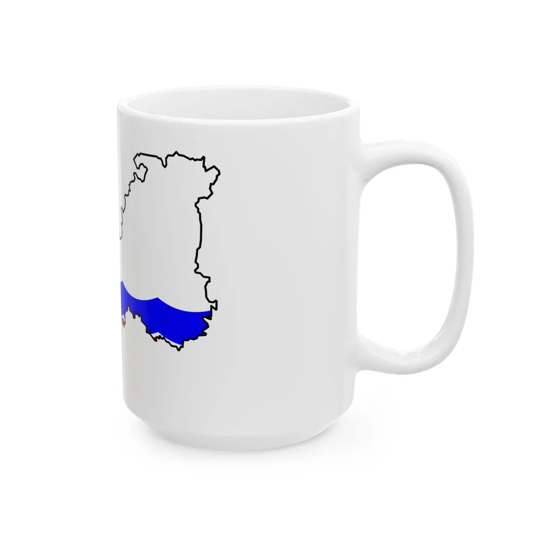 Lenin-obl-geo-stub (Russia) White Coffee Mug - Go Mug Yourself