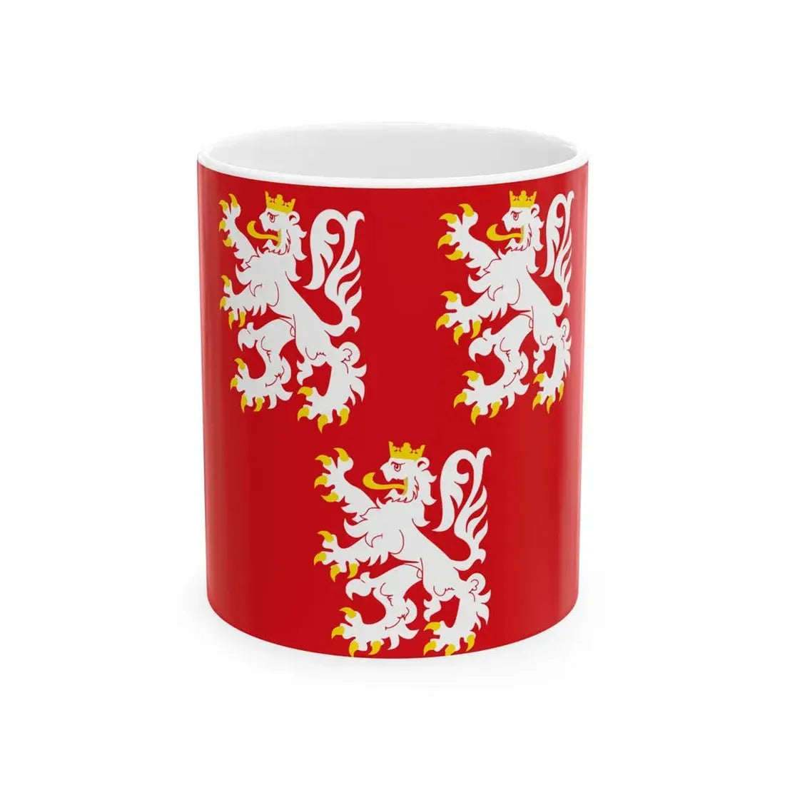 Lens vlag (Belgium) White Coffee Mug 11oz - Go Mug Yourself