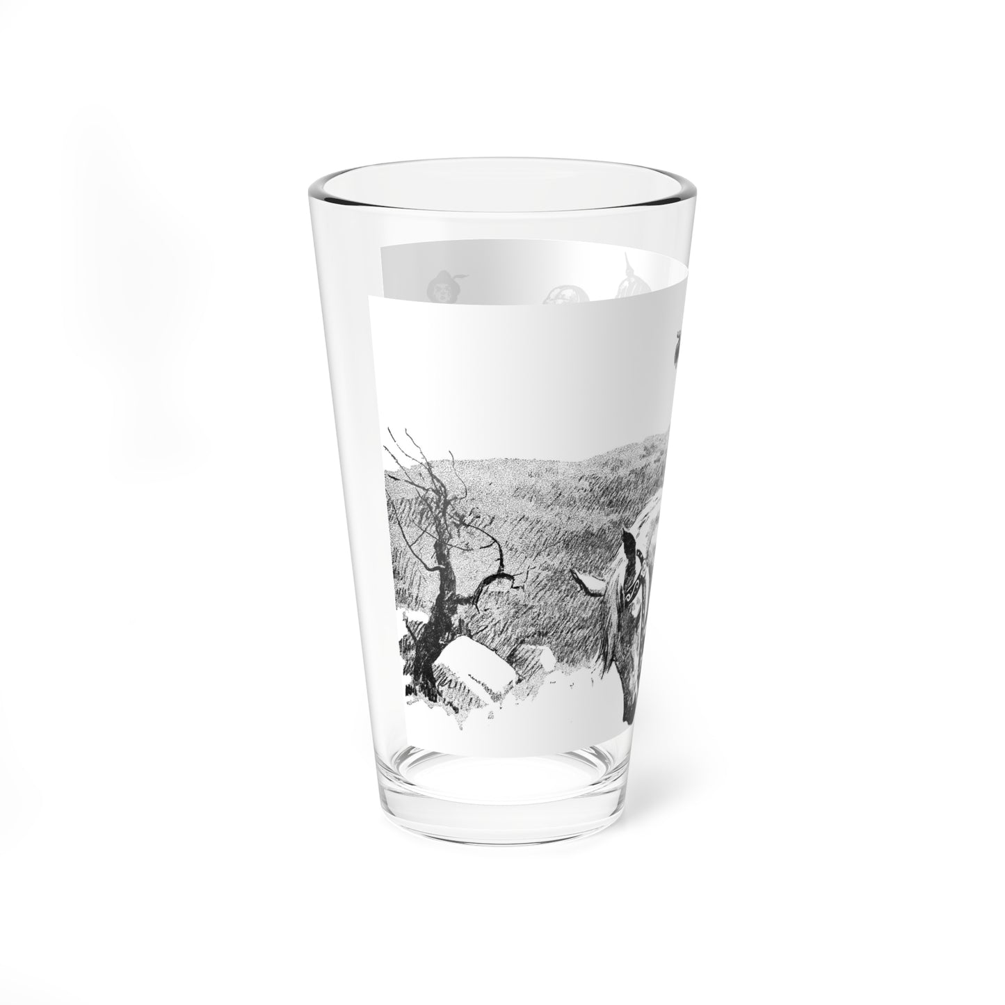 Leopards Are for England (1), Blue Book Magazine, March 1947 - Pint Glass 16oz-Go Mug Yourself