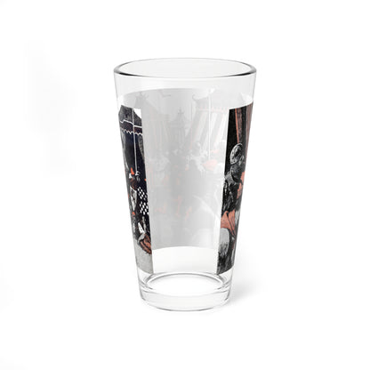 Leopards Are for England (3), Blue Book Magazine, March 1947 - Pint Glass 16oz-Go Mug Yourself