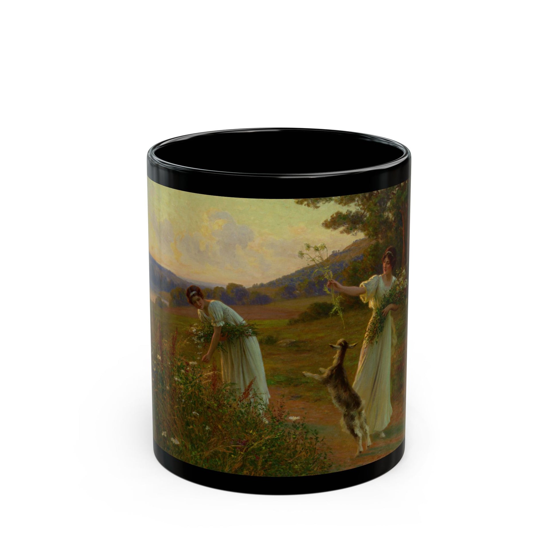Leopold Franz Kowalski (1856-) A Summer Evening - Black Coffee Mug-11oz-Go Mug Yourself