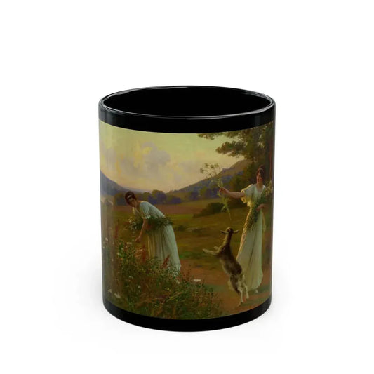 Leopold Franz Kowalski (1856-) A Summer Evening - Black Coffee Mug 11oz - Go Mug Yourself