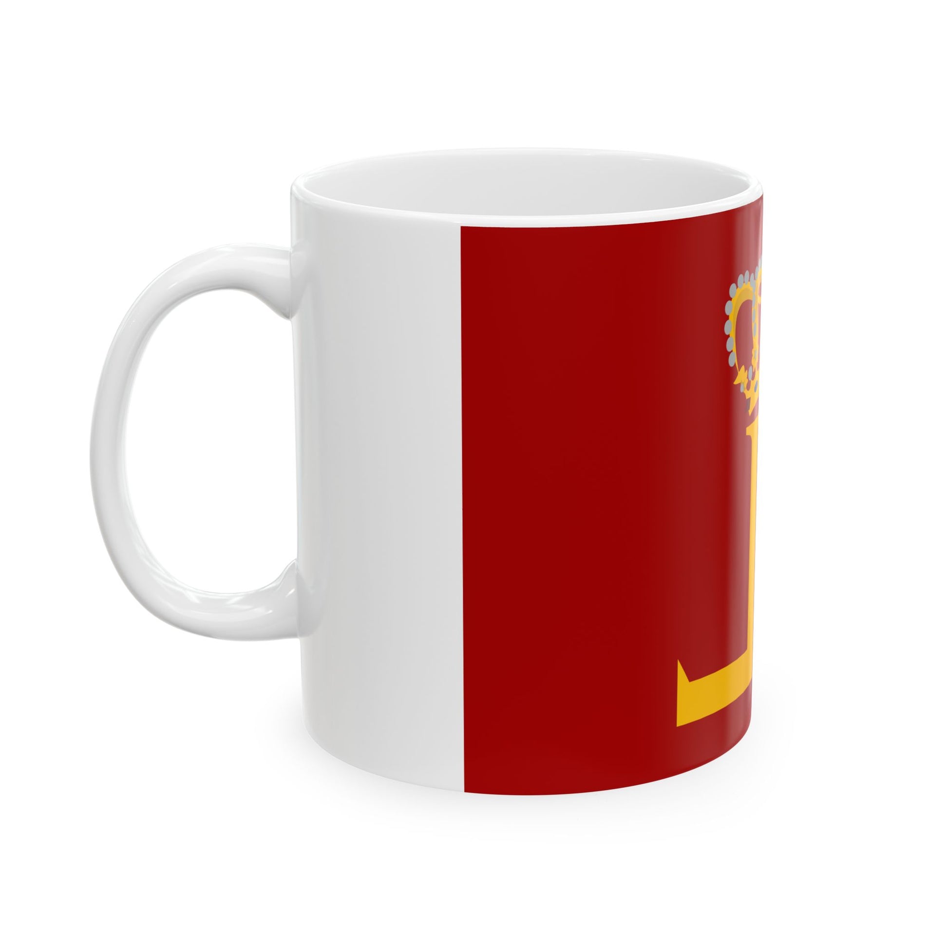 Leopoldsburg vlag (Belgium) White Coffee Mug-Go Mug Yourself
