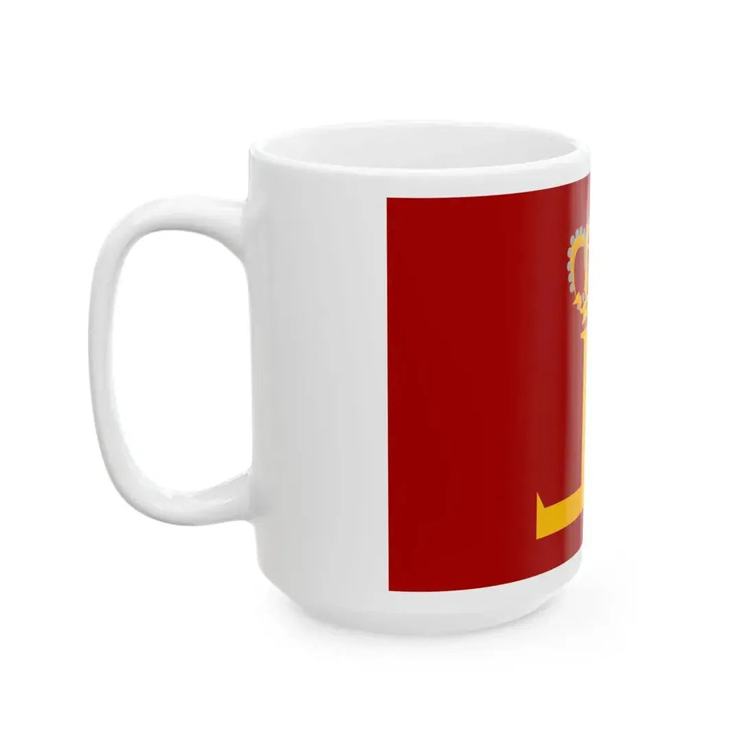 Leopoldsburg vlag (Belgium) White Coffee Mug - Go Mug Yourself