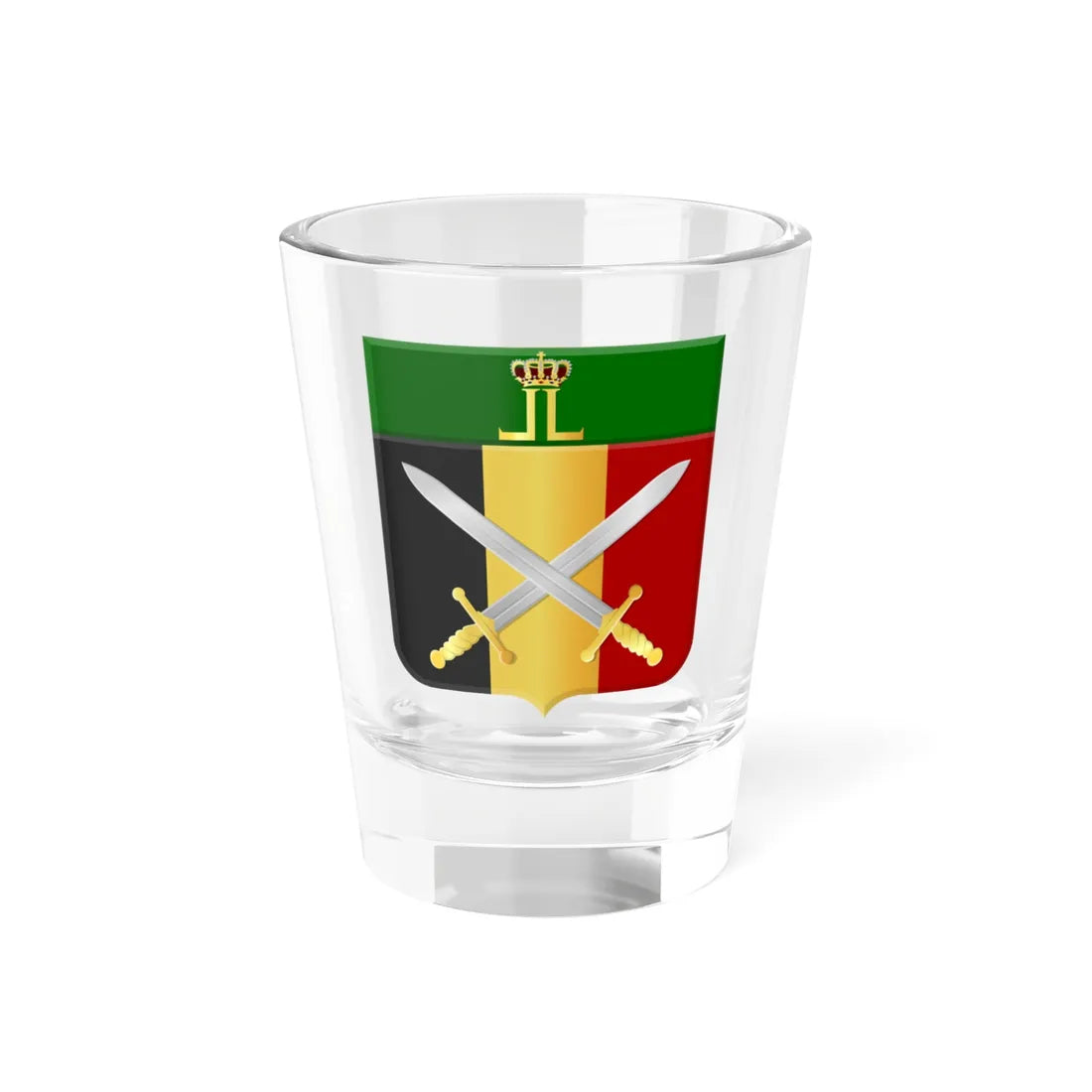 Leopoldsburg wapen (Belgium) (Coat of Arms) Shot Glass 1.5oz 1.5oz - Go Mug Yourself