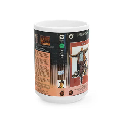 LEPKE (VHS COVER) - White Coffee Mug 15oz - Go Mug Yourself