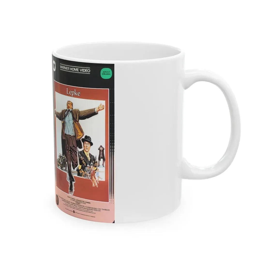 LEPKE (VHS COVER) - White Coffee Mug - Go Mug Yourself