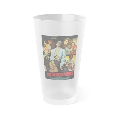 LES DEMONIACS 1974 Movie Poster - Frosted Pint Glass 16oz 16oz Frosted - Go Mug Yourself