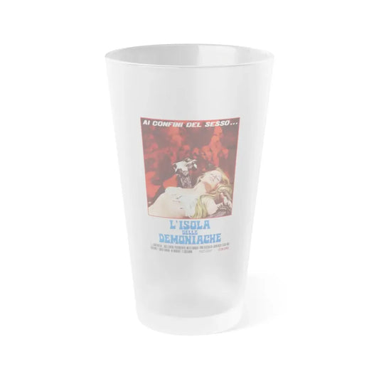 LES DEMONIACS (ITALIAN) 2 1974 Movie Poster - Frosted Pint Glass 16oz 16oz Frosted - Go Mug Yourself