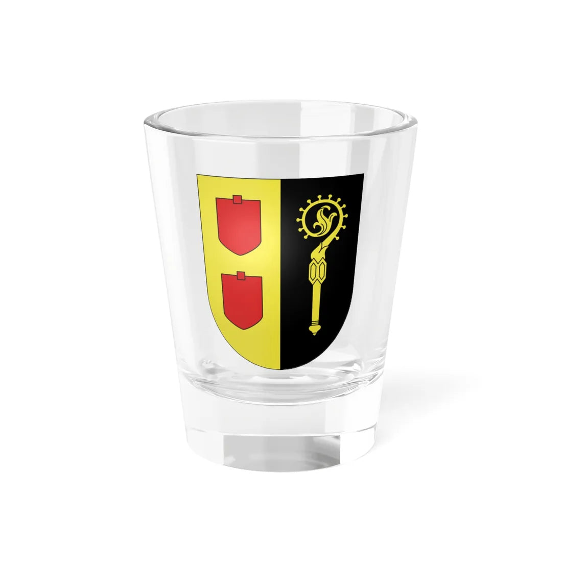 Les Thioleyres-coat of arms (Switzerland) (Coat of Arms) Shot Glass 1.5oz 1.5oz - Go Mug Yourself