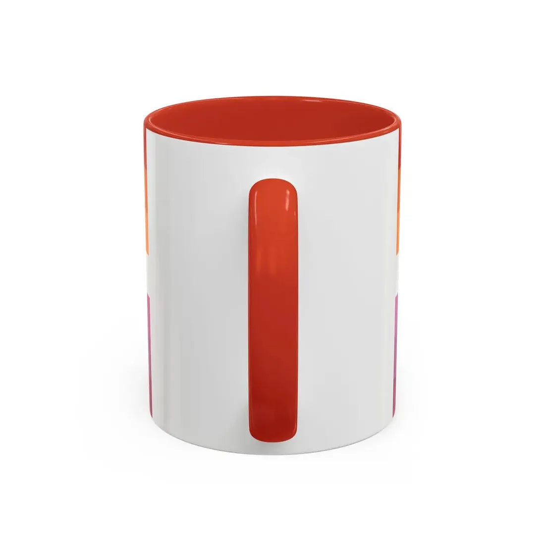 Lesbian 2 Pride Flag - Accent Coffee Mug - Go Mug Yourself