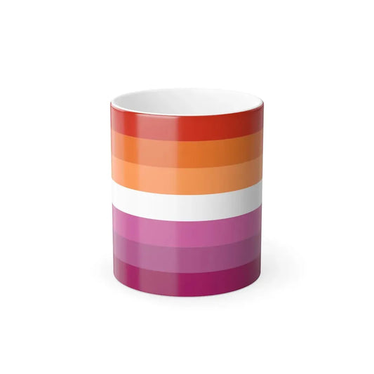 Lesbian 2 Pride Flag - Color Changing Mug 11oz 11oz - Go Mug Yourself