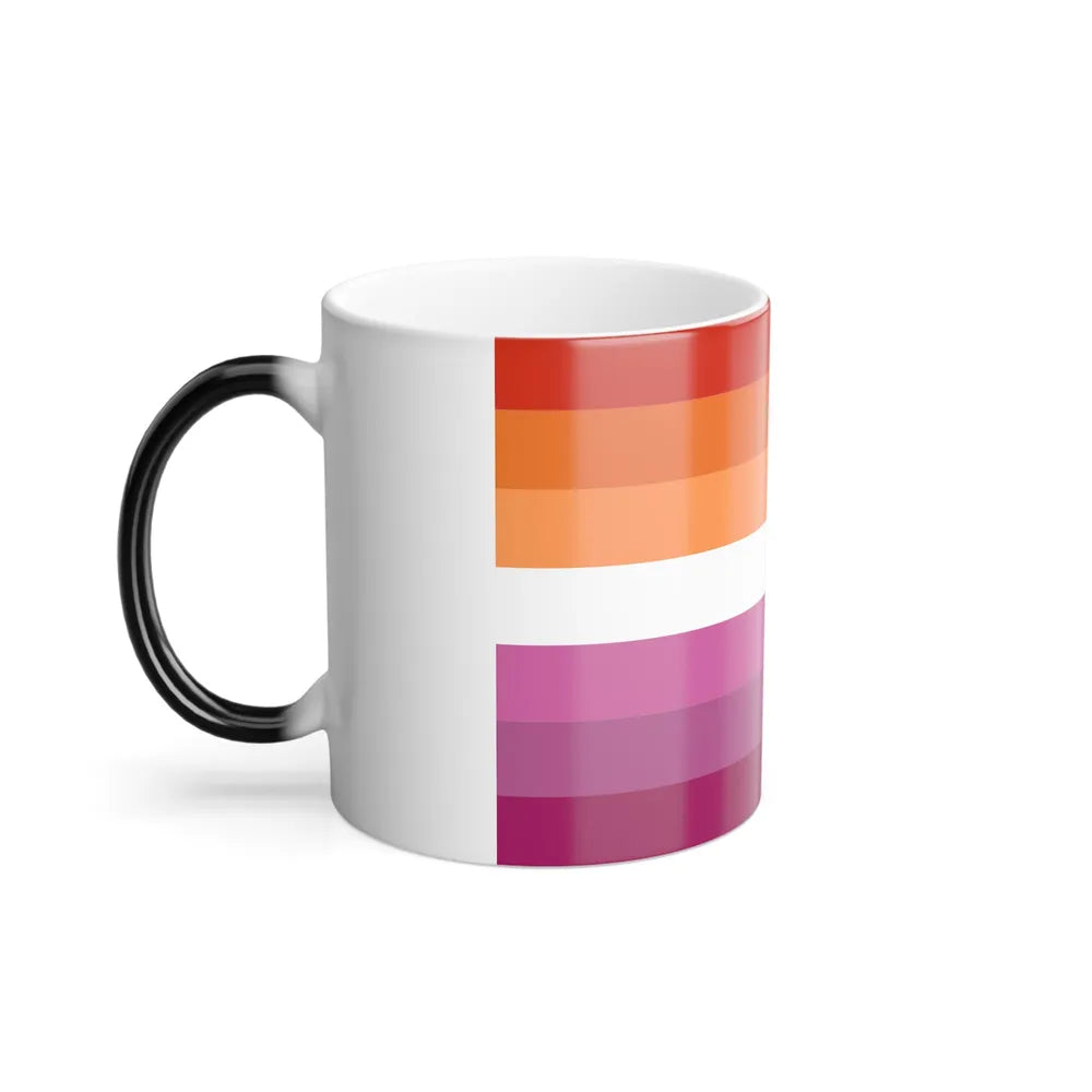 Lesbian 2 Pride Flag - Color Changing Mug 11oz-Go Mug Yourself