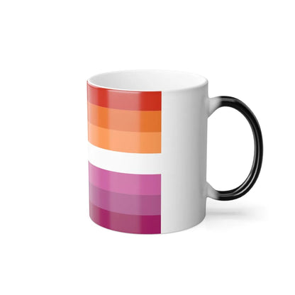 Lesbian 2 Pride Flag - Color Changing Mug 11oz-Go Mug Yourself