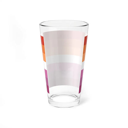 Lesbian 2 Pride Flag - Pint Glass 16oz-Go Mug Yourself