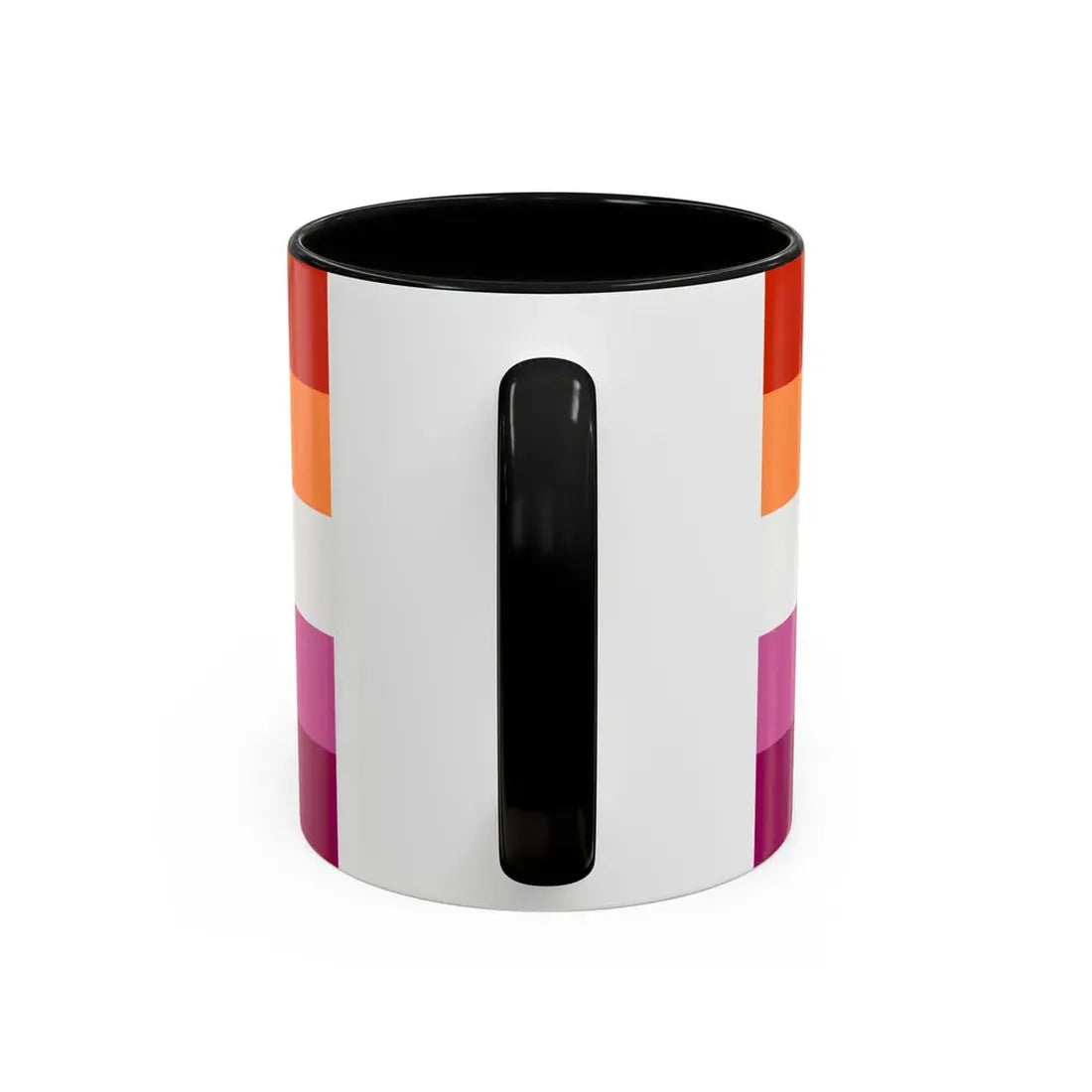 Lesbian 3 Pride Flag - Accent Coffee Mug - Go Mug Yourself