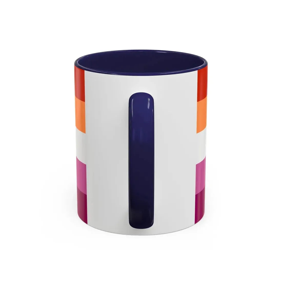 Lesbian 3 Pride Flag - Accent Coffee Mug - Go Mug Yourself