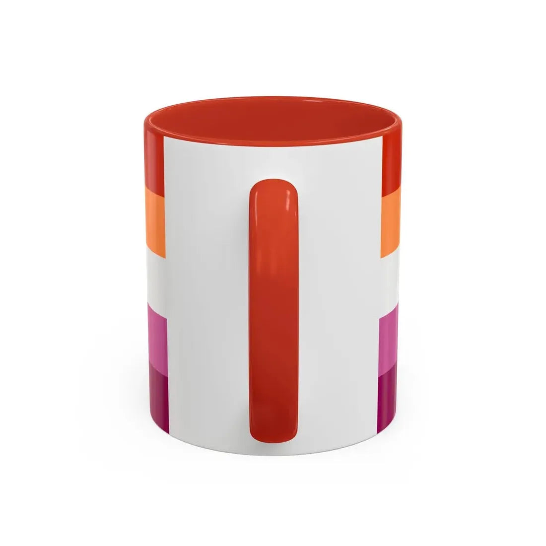 Lesbian 3 Pride Flag - Accent Coffee Mug - Go Mug Yourself