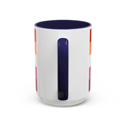 Lesbian 3 Pride Flag - Accent Coffee Mug - Go Mug Yourself