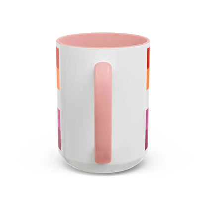 Lesbian 3 Pride Flag - Accent Coffee Mug - Go Mug Yourself