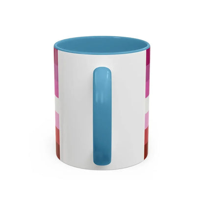 Lesbian Pride Flag - Accent Coffee Mug - Go Mug Yourself