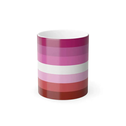 Lesbian Pride Flag - Color Changing Mug 11oz 11oz - Go Mug Yourself
