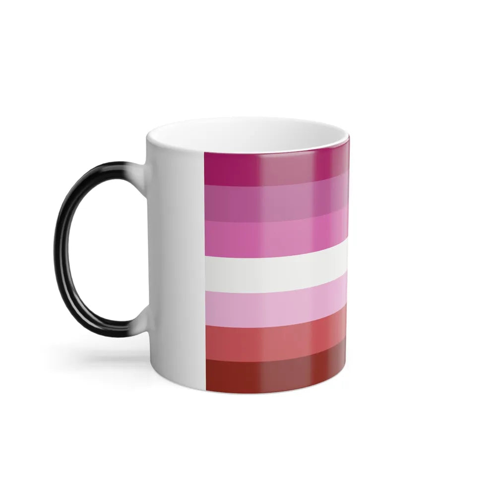 Lesbian Pride Flag - Color Changing Mug 11oz-Go Mug Yourself