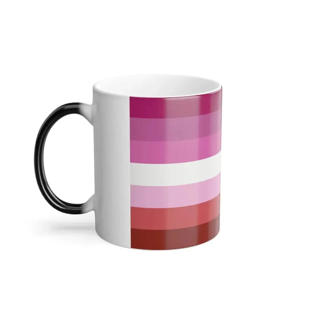 Lesbian Pride Flag - Color Changing Mug 11oz - Go Mug Yourself