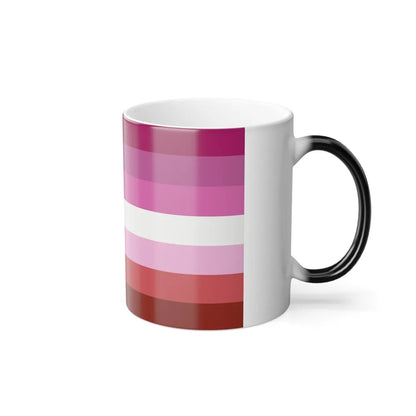 Lesbian Pride Flag - Color Changing Mug 11oz-Go Mug Yourself