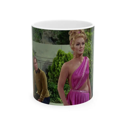 Leslie Parrish #104 (Vintage Female Icon) White Coffee Mug-11oz-Go Mug Yourself