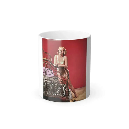 Leslie Parrish #107 (Vintage Female Icon) Color Changing Coffee Mug 11oz - Go Mug Yourself