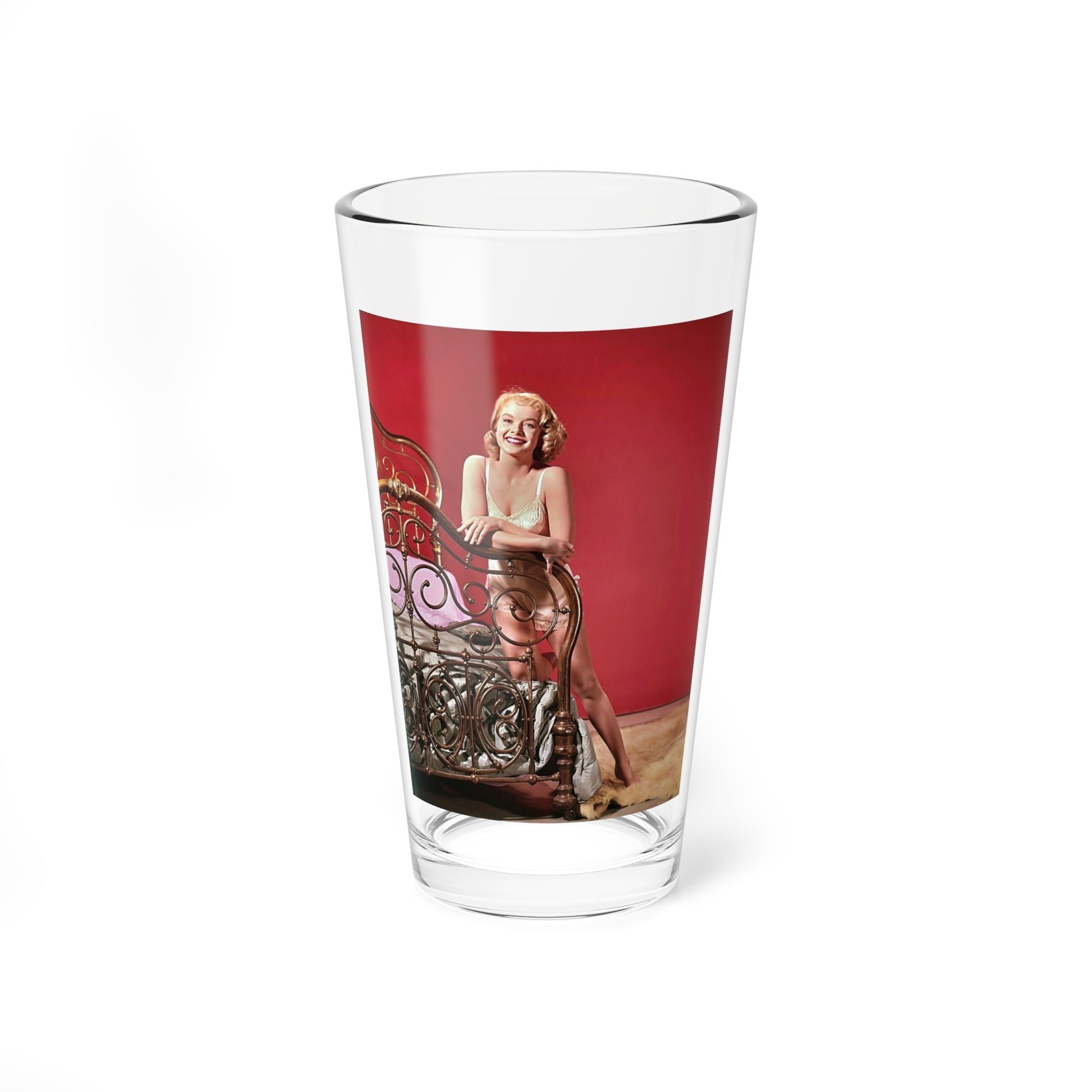 Leslie Parrish #107 (Vintage Female Icon) Pint Glass 16oz-16oz-Go Mug Yourself