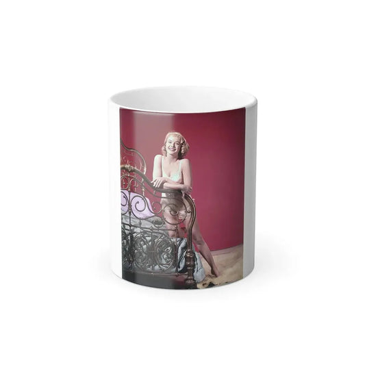 Leslie Parrish #107_1 (Vintage Female Icon) Color Changing Coffee Mug 11oz - Go Mug Yourself
