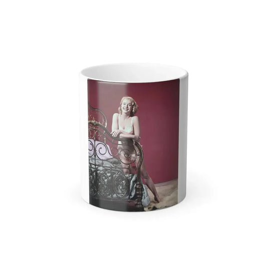 Leslie Parrish #107_2 (Vintage Female Icon) Color Changing Coffee Mug 11oz - Go Mug Yourself