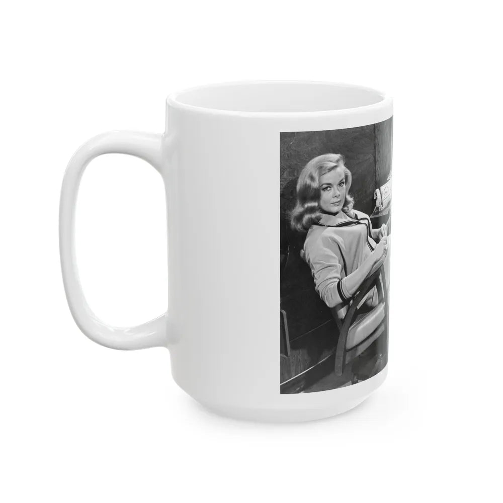 Leslie Parrish #116 (Vintage Female Icon) White Coffee Mug-Go Mug Yourself