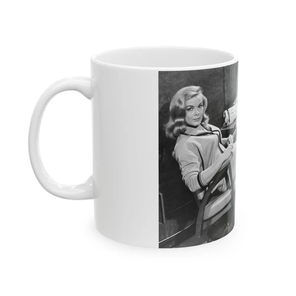 Leslie Parrish #116 (Vintage Female Icon) White Coffee Mug-Go Mug Yourself