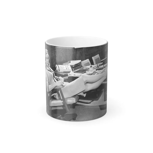 Leslie Parrish #116 (Vintage Female Icons) Color Changing Mug 11oz-11oz-Go Mug Yourself