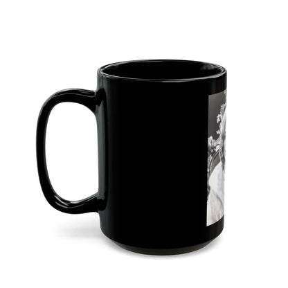 Leslie Parrish #134 (Vintage Female Icon) Black Coffee Mug-Go Mug Yourself