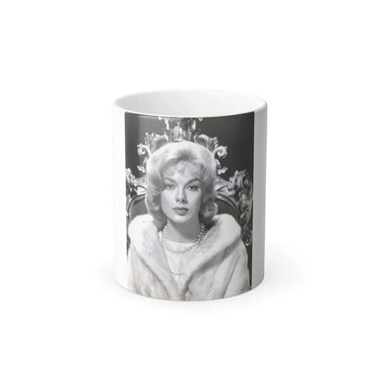 Leslie Parrish #134 (Vintage Female Icon) Color Changing Coffee Mug 11oz - Go Mug Yourself