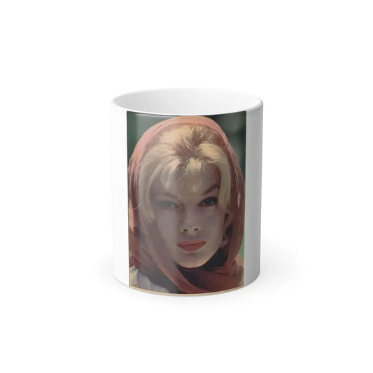 Leslie Parrish #138 (Vintage Female Icon) Color Changing Coffee Mug 11oz - Go Mug Yourself