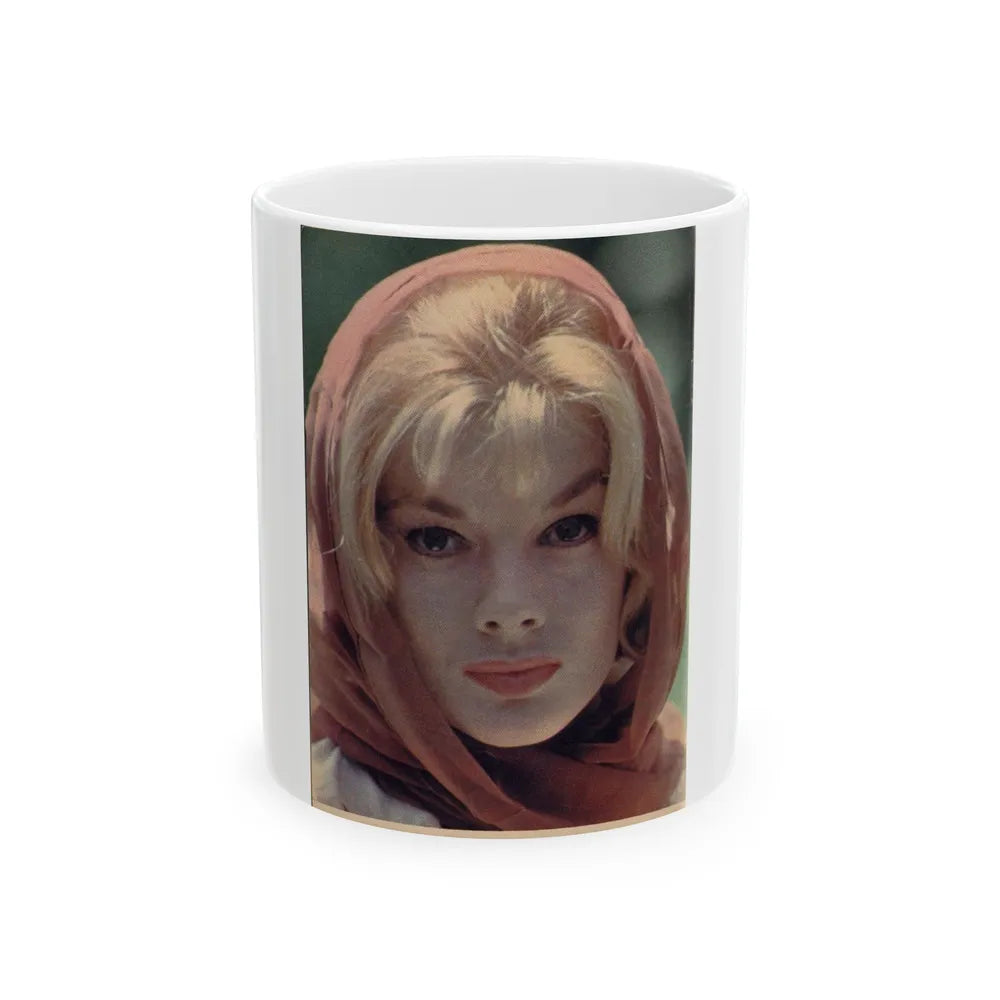 Leslie Parrish #138 (Vintage Female Icon) White Coffee Mug-11oz-Go Mug Yourself