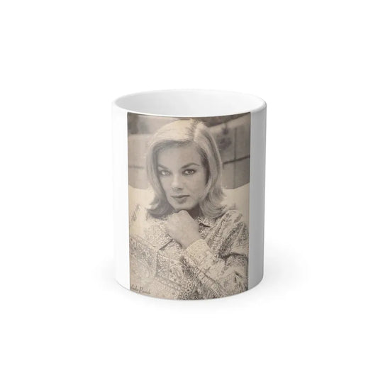 Leslie Parrish #139 (Vintage Female Icon) Color Changing Coffee Mug 11oz - Go Mug Yourself